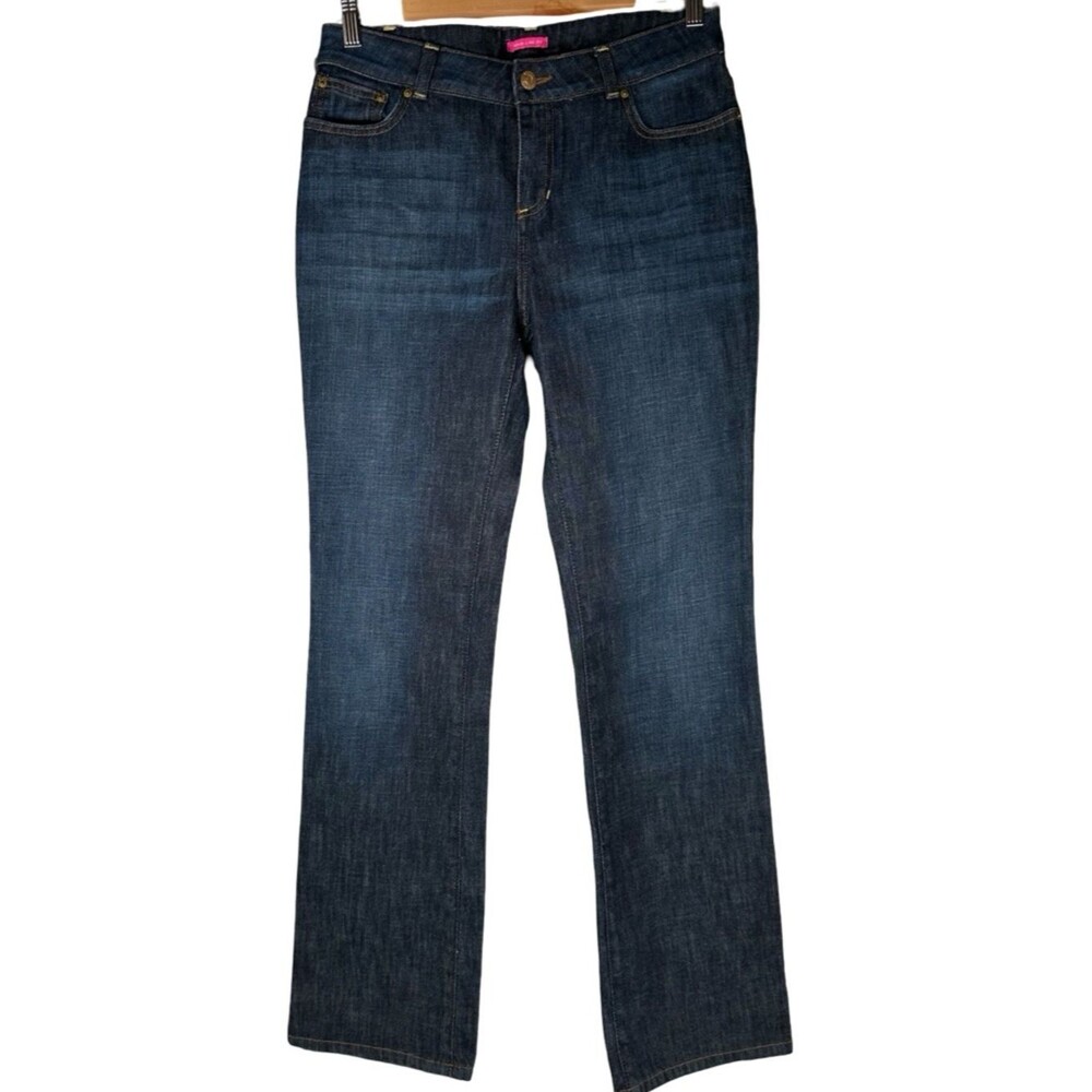 Lilly Pulitzer Main Line Fit Boot Cut High Rise Denim Blue Jeans Women’s Size 10